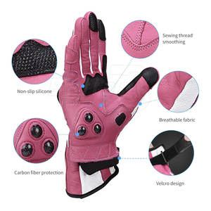 Nouveau design de gants de moto fabriqués en cuir Gants de moto Protection de course Utiliser des gants de moto - Product Image 5