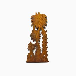 Handcrafted Wooden <b>Key</b> Holder Decorative <b>Wall</b> Mount Entryway Organizer <b>Rack</b> with Hooks <b>for</b> Kitchen, Mudroom, Garage, or Bedroom - Product Image 1