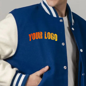 Logo personnalisé veste universitaire meilleur matériel marque privée blousons aviateur letterman surdimensionnés Varsiti veste pour hommes 2025 - Product Image 2