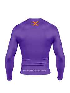 Venta al por mayor de impresión personalizada Anti-UV BJJ Spandex de manga larga Rash Guard para adultos de talla grande de secado rápido transpirable de compresión de verano - Product Image 3