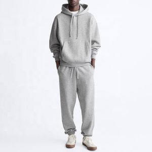 Sudadera con capucha de hombro caído de gran tamaño para hombre, diseño liso de alta calidad, sudaderas con capucha de calle con logotipo personalizado en blanco - Product Image 4