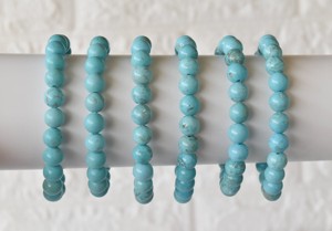 Top Premium Quality Selling Turquoise 8mm Round <b>Beaded</b> Bracelet Semiprecious Healing <b>Crystals</b> for Jewelry At Wholesale Price - Product Image 3