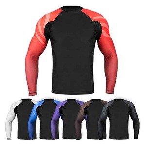 Sublimación personalizada Hombres de manga larga Rash Guard con diseño Diseñe su propio logotipo - Product Image 4