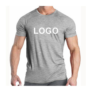 Nueva última moda 2025 entrenamiento de gimnasia 100% algodón camiseta para hombres en poliéster con estampado de manga corta tela suave 180gsm Stock - Product Image 2