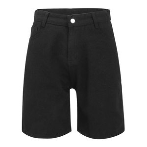 Pantalones cortos de mezclilla Vintage Premium para hombre, pantalones cortos vaqueros lavados desgastados, ropa de calle, ropa de verano informal, venta al por mayor 2025 - Product Image 1