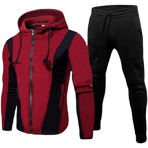 Haute qualité 2025 Gym Fitness Tech polaire formation survêtements hommes deux pièces ensemble survêtement Jogging costume pour hommes - Product Image 1