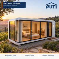 Suite Cabine Apple de 20 pieds en acier modulaire protégé contre la corrosion pour club de plage tropical et hôtel de plongée