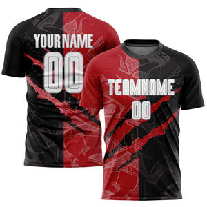 Maillot de football imprimé par sublimation Logo et design personnalisés disponibles pour les équipes - Product Image 1