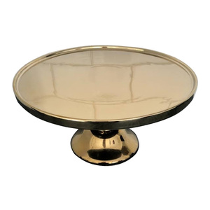 Top Trend Wedding Parties <b>Cake</b> <b>Server</b> Golden Finishing Stylish Stand In Rounded Shape Hotel Tableware Decoration Accessories - Product Image 5