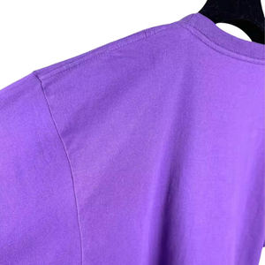 Camiseta básica informal de verano para hombre, cómoda Camiseta de manga corta con cuello redondo de algodón 100%, ropa de calle de Color morado - Product Image 5