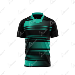 Camiseta de fútbol para equipos disponibles en tamaños personalizados, diseños y colores hechos de material de secado rápido para atletas - Product Image 2