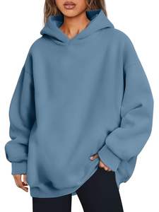 Sudadera con capucha de gran tamaño para mujer hecha a medida, ropa informal, el mejor Material usado, sudaderas con capucha de gran tamaño transpirables para mujer - Product Image 2