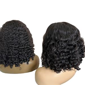 Perruque naturelle à donneur unique Extensions de cheveux humains vierges bouclés Deep Wave Clip Ins à pointe plate Extensions de cheveux doublement étirés - Product Image 1