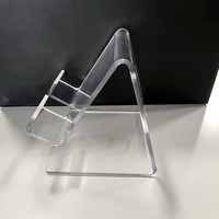 Support de présentation mural moderne en acrylique transparent sur mesure pour magasin, avec logo couleur personnalisé, montage facile, pour vêtements et bureau