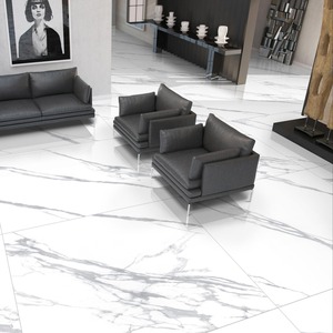 Vistaar Bianco Carrara 1200x1200mm brillant PGVT carreaux de porcelaine polie 120x120cm pas cher sol mur conception dalle de céramique carrelage - Product Image 1
