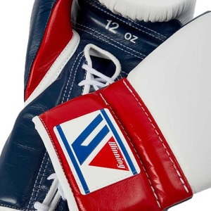 Guantes de boxeo ganadores al por mayor cuero original de alta calidad profesional con cordones gancho y bucles lucha con logotipo personalizado - Product Image 4