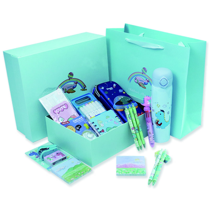 Популярные школьные канцелярские принадлежности с динозавром, подарочный набор, Настольные принадлежности, набор «сделай сам», блокноты, инструменты, набор канцелярских принадлежностей