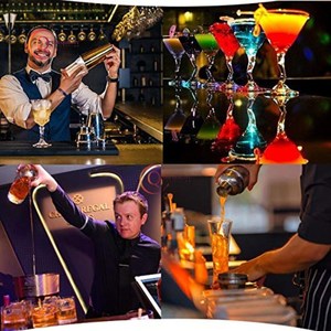 ที่เขย่าค็อกเทลสแตนเลสอุปกรณ์บาร์ที่กรองบาร์เทนเดอร์เครื่องปั่นมาร์ตินี่พร้อมที่กรองค็อกเทล - Product Image 3