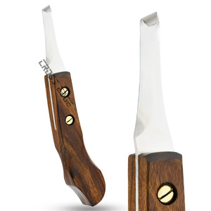 Cuchillo de pezuña de herrador de Venta caliente con mango de madera antideslizante, hoja reemplazable, pezuñas de recorte de mano derecha que garantizan la precisión - Product Image 1