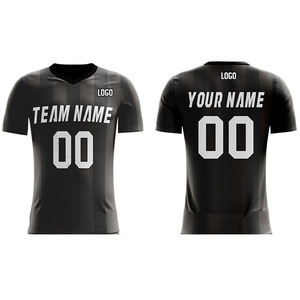 เสื้อฟุตบอลแบบยูนิเซ็กซ์สำหรับกีฬา  สามารถสกรีนโลโก้และหมายเลขได้  ผลิตจากโพลีเอสเตอร์ 100% แห้งเร็ว สำหรับทีมผู้ใหญ่ - Product Image 3