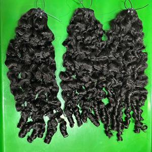 Lâche Deep Wavy Curly Bundle Birman Curly Tape Ins Hair Extensions de cheveux humains 100% Cheveux vierges vietnamiens Prix de gros - Product Image 2