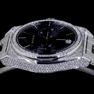 Luxury <b>Mechanical</b> ETA Movement Stainless Steel <b>Watch</b> with Analog Dial Modern Design Natural Diamonds-Perfect Gift <b>for</b> <b>Men</b> - Product Image 3