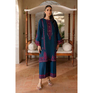 Bohemian <b>Sequin</b> Embroidered <b>Top</b> & Trouser Set for Spring-Summer-BIC-3461 - Product Image 1