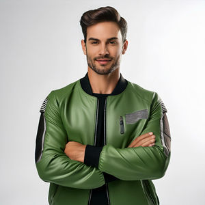 Logo personnalisé Vestes d'université pour hommes Vestes de baseball brodées et universitaires vierges de qualité supérieure - Product Image 1