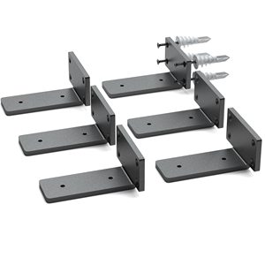 Soportes de montaje en pared de Metal flotante en forma de L de 1/<span class=keywords><strong>4</strong></span> pulgadas de espesor - Product Image 3