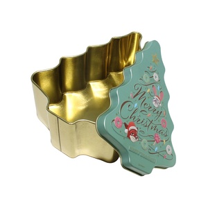 Customized Size & Logo Food Grade Tinplate Tree Shaped Can Box for <b>Chocolate</b> Packaging - Product Image 3