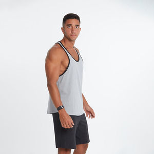 Débardeur de sport pour homme en coton, sans manches, avec logo personnalisé de haute qualité, sublimation intégrale, vêtements de fitness, veste sans manches - Product Image 4