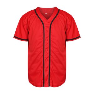 Maillot de baseball respirant à séchage rapide vêtements de baseball boutonné garçons pour chemises de baseball unisexes pour hommes - Product Image 1