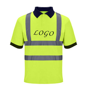 2025 Top Best Supplier Hi Vis Reflective Safety Workwear Polo Shirt Hombres Quick Dry Polo T Shirt Color azul - Product Image 4
