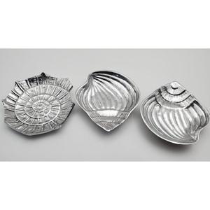 Plateau de coquillages artisanaux Plats et assiettes de qualité minimaliste Présentoir de collations à biscuits aux fruits Plateaux décoratifs en métal Ensembles de cadeaux - Product Image 2