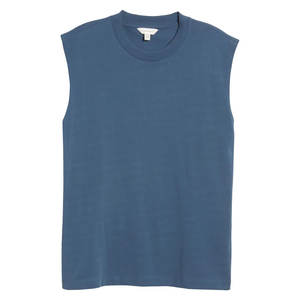 Camiseta sin mangas de punto informal de talla grande para hombre de servicio OEM para verano, camiseta de gimnasio transpirable para uso al aire libre, superventas - Product Image 5