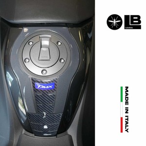 Kit Adesivi Protettivi 3D Blu su Misura e Pad Serbatoio per Moto Yamaha Tmax 560 2022-2023 - Product Image 4