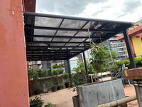 Auvent de fenêtre en aluminium pour l'extérieur, bricolage, auvent incurvé, toldos de ventana