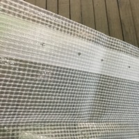 Bâche en PE Leno de marque K TARP VINA, maille 3x3, pour couverture de bâtiment, rouleau de taille personnalisée ou feuille prête à l'emploi