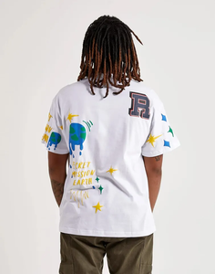 T-shirts en coton avec logo personnalisé impression 3D bouffante T-shirts graphiques grande taille pour hommes High Street T-shirt personnalisé poids lourd - Product Image 2