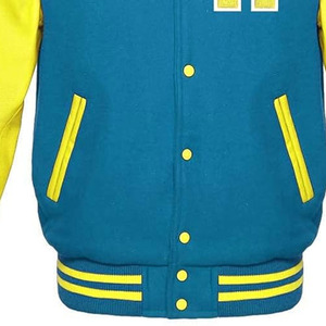 Chaquetas Varsity de Piel de Oveja Antibacterianas para Hombre y Mujer, Estilo Nuevo, Cuello Alto, Todas las Tallas y Colores, Lana de Baja Densidad, Alta Calidad OEM - Product Image 6