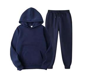 ชุดวอร์มผู้ชายแบบมีฮู้ด สีพื้น พร้อมโลโก้สั่งทำ ชุดออกกำลังกาย ชุดจ็อกกิ้ง ผ้าโพลีเอสเตอร์ 100% ยืดได้สี่ทิศทาง - Product Image 4