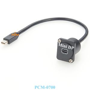 Câble d'extension Mini DisplayPort de type D à montage sur panneau 4K 8K HD MINI DP Femelle vers Mâle Connecteur à vis 0,3 m Câble audio vidéo - Product Image 1