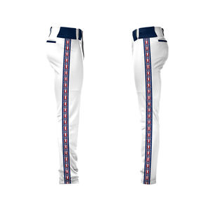 Pantalons de baseball/softball pour hommes adultes en gros, personnalisés, respirants, taille plus, impression par sublimation numérique, 100% polyester - Product Image 5