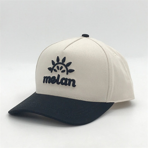 หมวกเบสบอล5แผงแบบสั่งทำ3D เต็มรูปแบบปักลายจุดปรับขนาดได้สไตล์สปอร์ตทำจากผ้าฝ้ายโพลีเอสเตอร์สำหรับผู้ชาย - Product Image 4