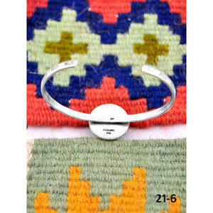 Southwest Handmade No.8 Fashion <b>Cuff</b> <b>Bracelet</b> Turquoise & Sterling <b>Silver</b> Elegant & Stylish - Product Image 4
