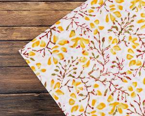 Servilleta con estampado de hojas de bloque indio 2025, servilleta Amarilla Dorada, verde encurtido, hecho a mano, Algodón puro, cóctel, cena, servilletas de boda, forma cuadrada - Product Image 4