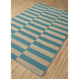 Alfombra Alhambra Dorada de Lana Tejida Plana, Rectangular, a Rayas, Hecha a Mano, de Yute, para Pasillo, Dormitorio o Sala, Modelo DWRM-176 - Product Image 2