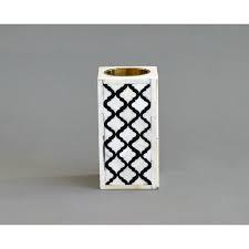 Bougeoir moderne à incrustation d'os, bougeoir décoratif de luxe de taille moyenne à vendre - Product Image 3