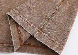 Camisetas de lavado ácido con estampado personalizado para hombre, camisetas de algodón Vintage pesado de gran tamaño, ropa de calle al por mayor, camisetas lavadas - Product Image 3