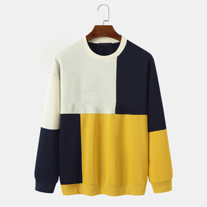 Sudadera Casual de Invierno para Hombre al por Mayor, Cuello Redondo, Manga Larga, Color Sólido, 100% Algodón, Logotipo Personalizado, Impermeable, Alta Calidad - Product Image 1